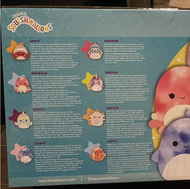 New in Box 8 pack Squishmallows 5" Mini Sealife Soft Plush Toy